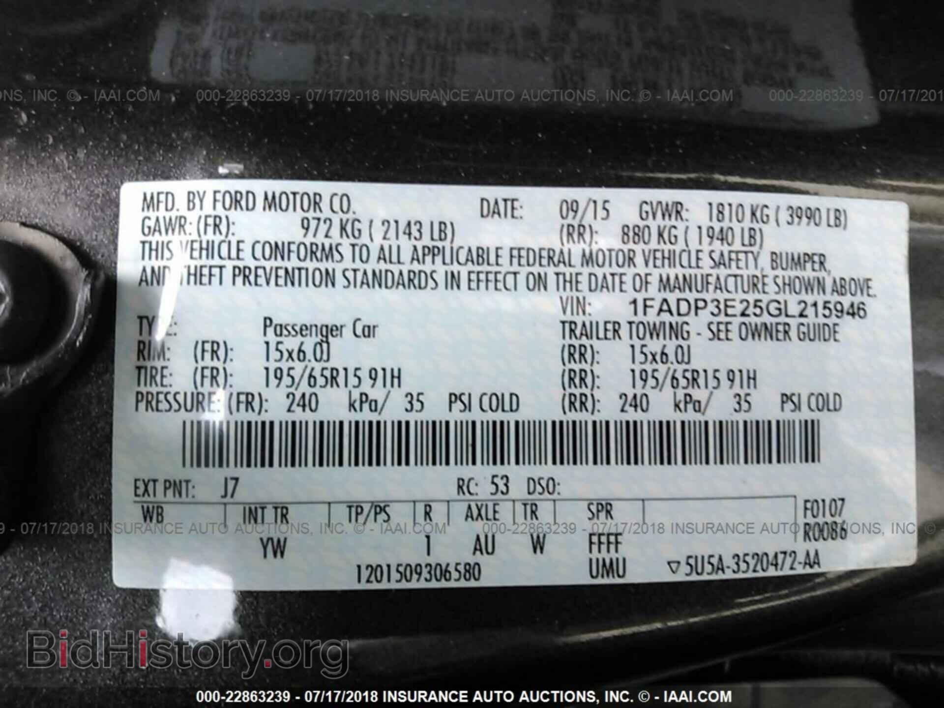 2016 Ford Focus - VIN: 1FADP3E25GL215946 - Photo 9
