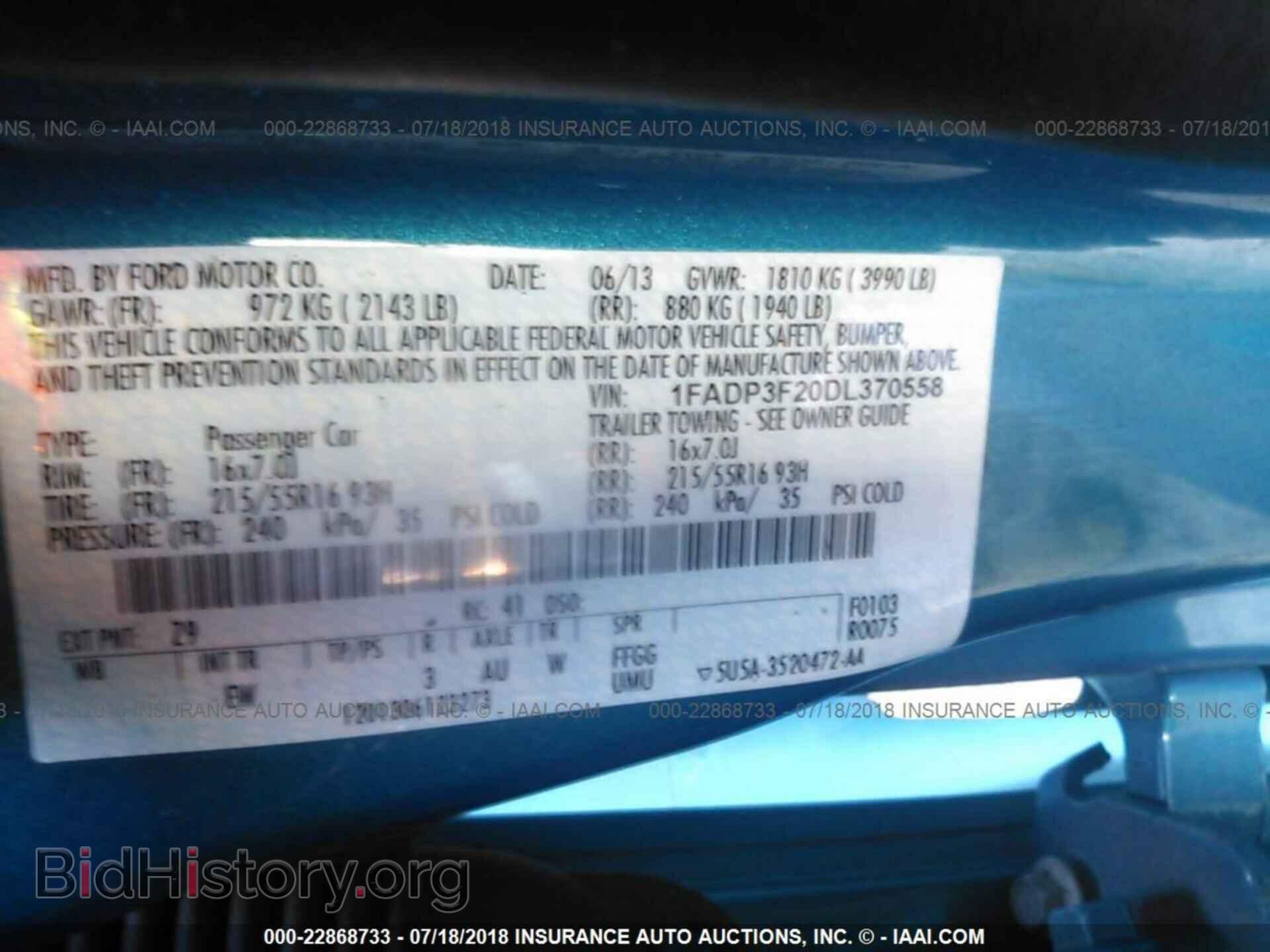 2013 Ford Focus - VIN: 1FADP3F20DL370558 - Photo 9
