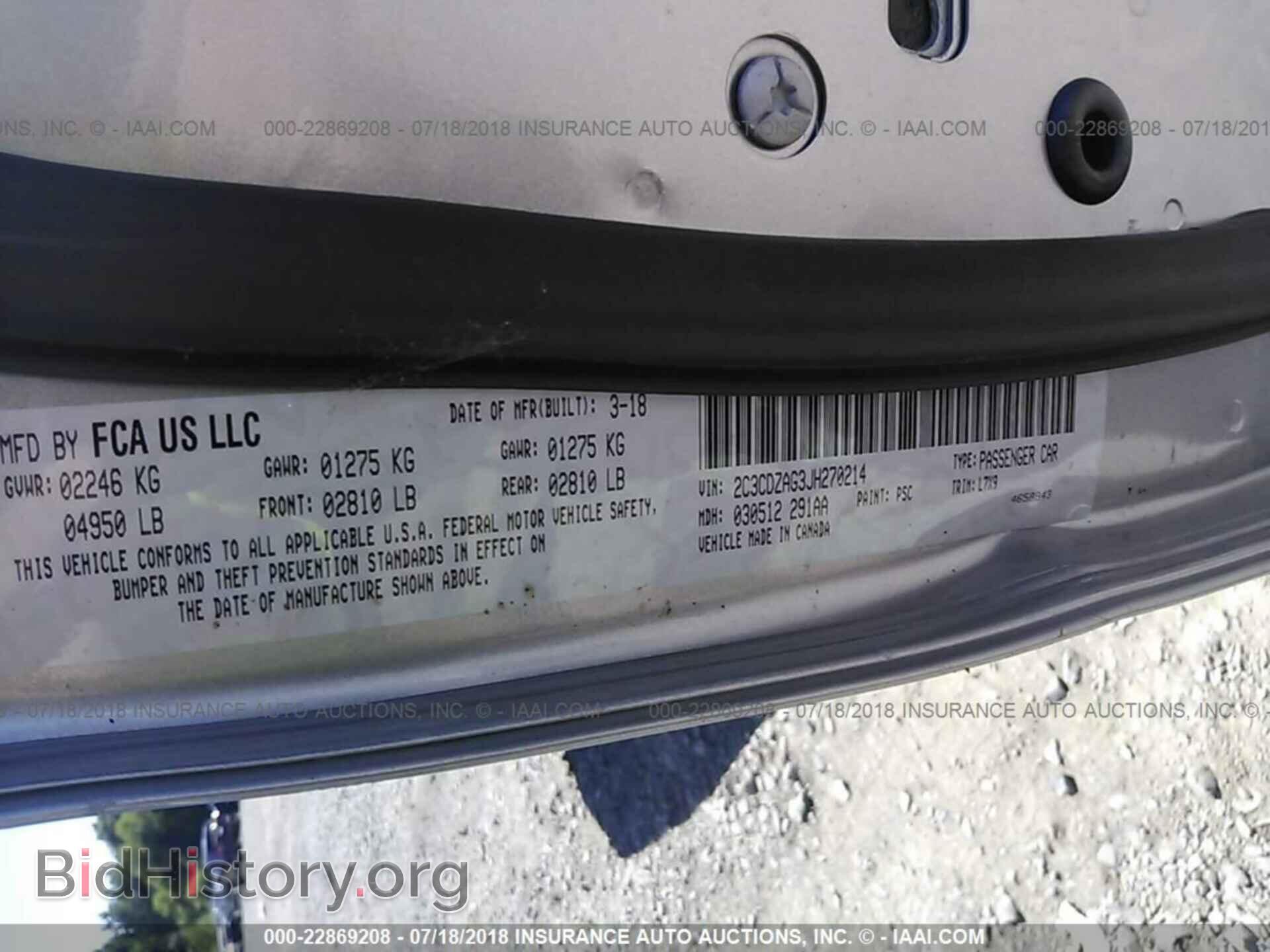 2018 Dodge Challenger - VIN: 2C3CDZAG3JH270214 - Photo 9