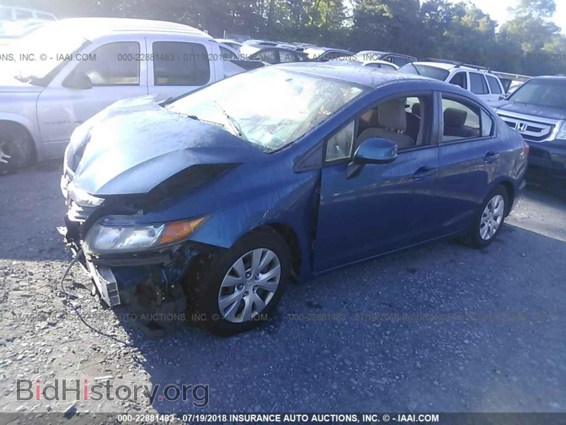 2012 Honda Civic - VIN: 2HGFB2F54CH511988 - Photo 2