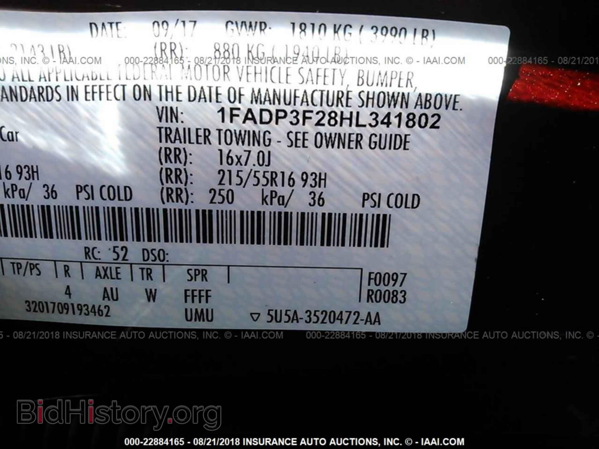 2017 Ford Focus - VIN: 1FADP3F28HL341802 - Photo 9
