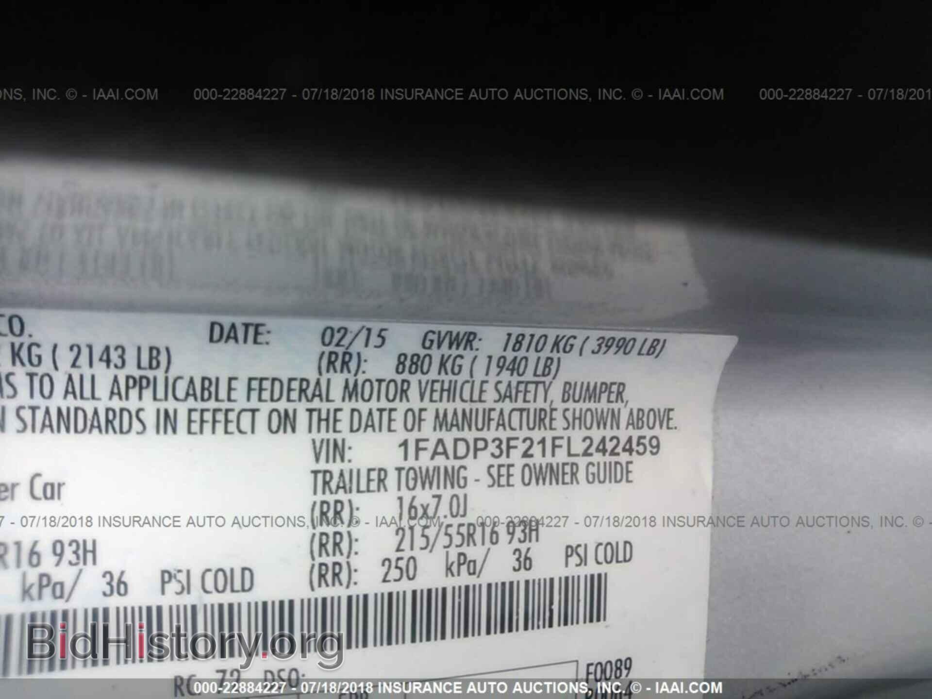 2015 Ford Focus - VIN: 1FADP3F21FL242459 - Фото 9
