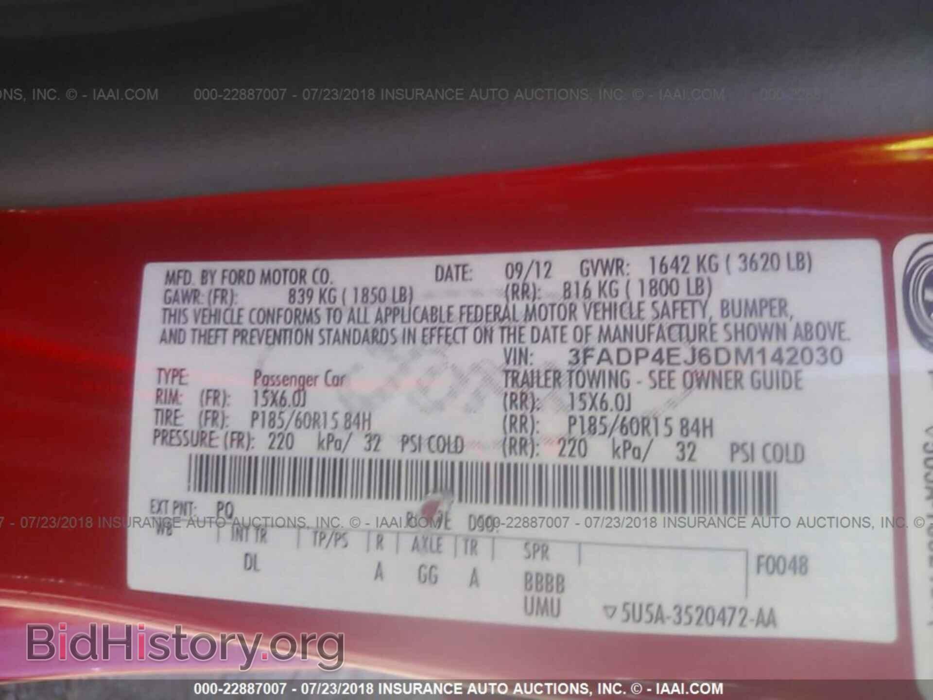 2013 Ford Fiesta - VIN: 3FADP4EJ6DM142030 - Фото 9
