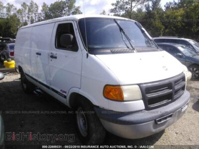 2001 Dodge RAM VAN, белый — VIN 2B7JB21Y71K529900, IAAI