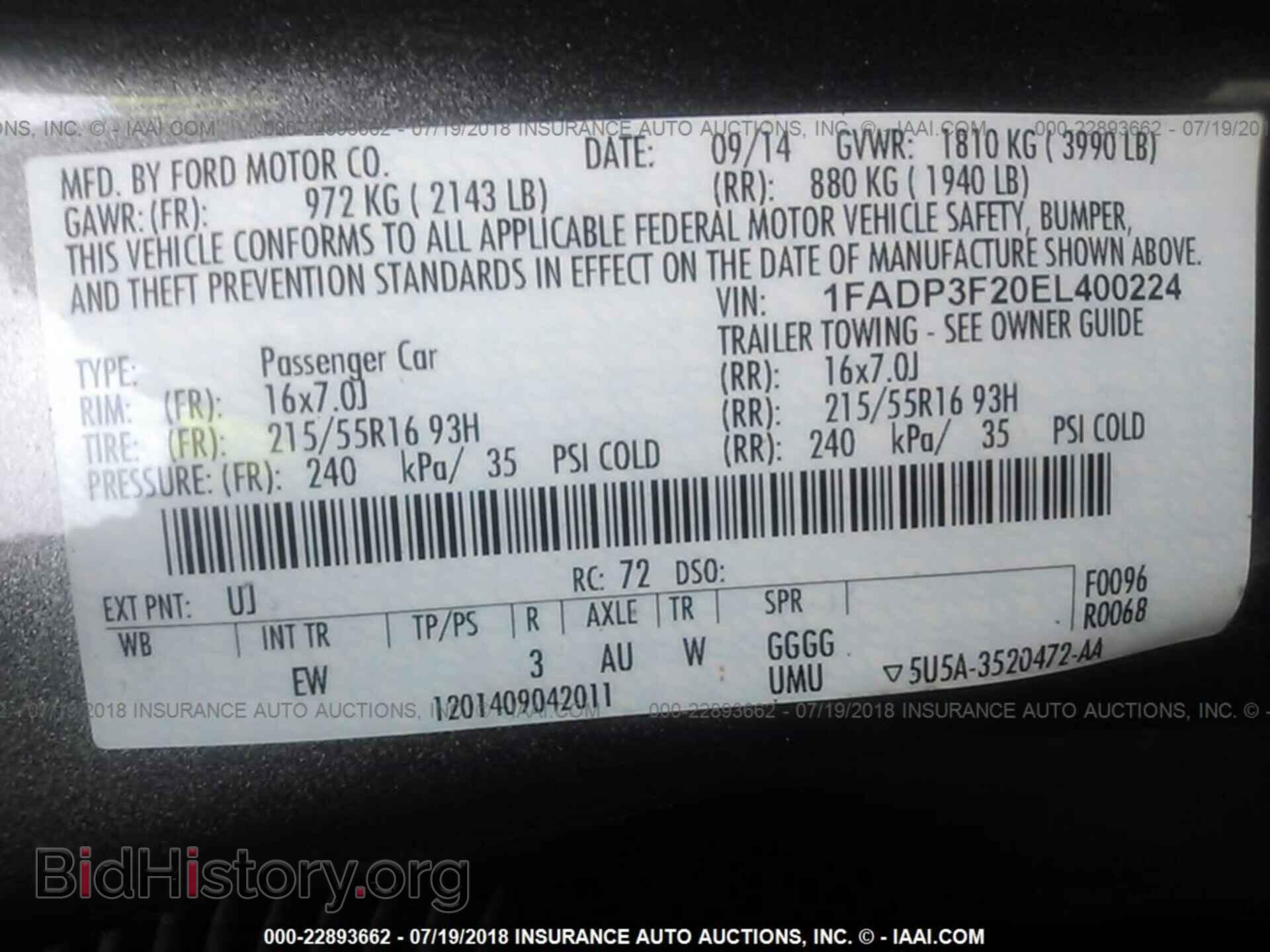 2014 Ford Focus - VIN: 1FADP3F20EL400224 - Photo 9