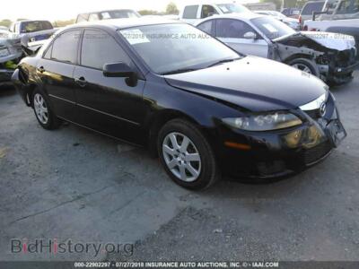 2007 Mazda 6, черный — VIN 1YVHP80C975M00511, IAAI