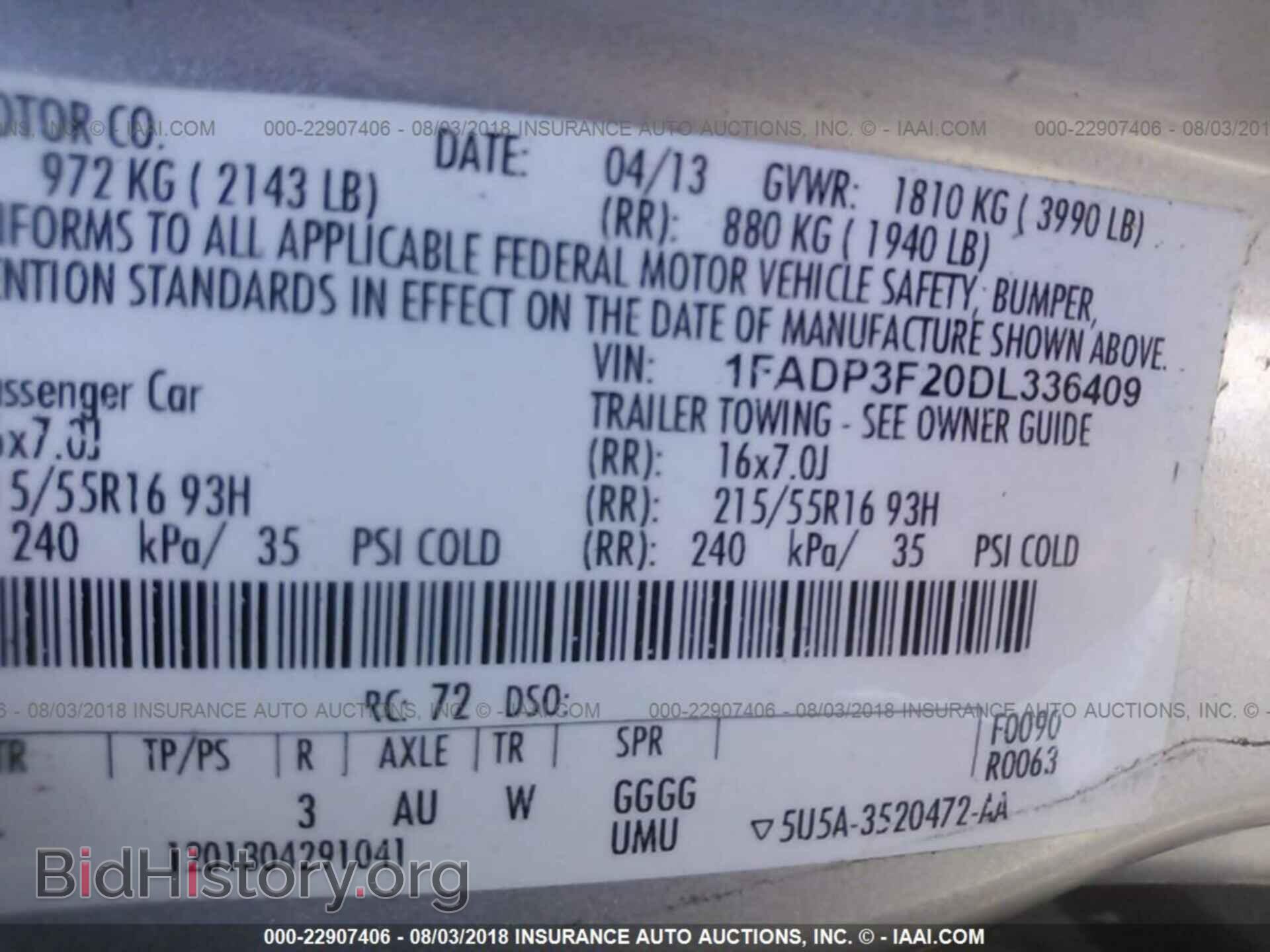 2013 Ford Focus - VIN: 1FADP3F20DL336409 - Photo 9