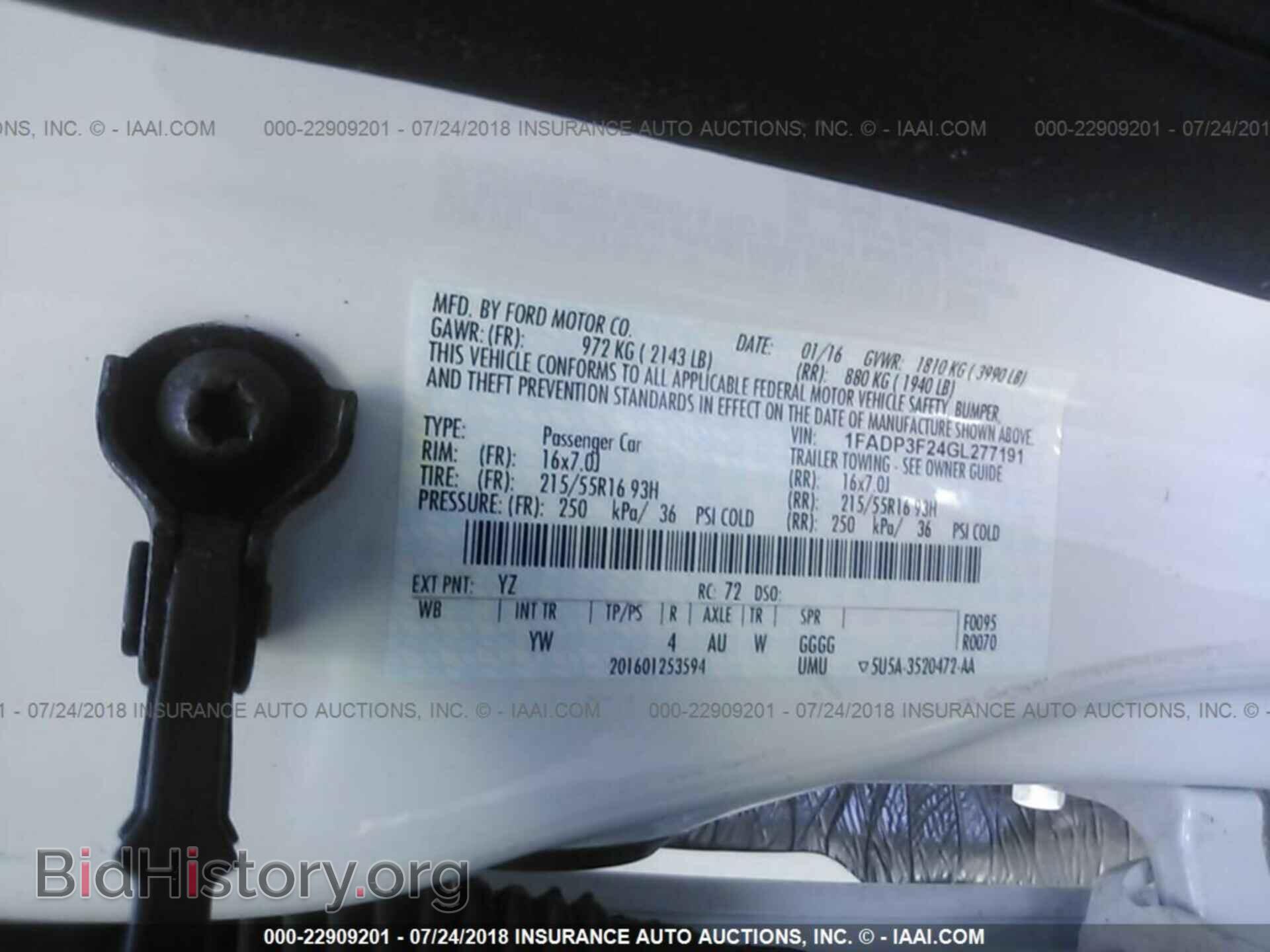 2016 Ford Focus - VIN: 1FADP3F24GL277191 - Фото 9