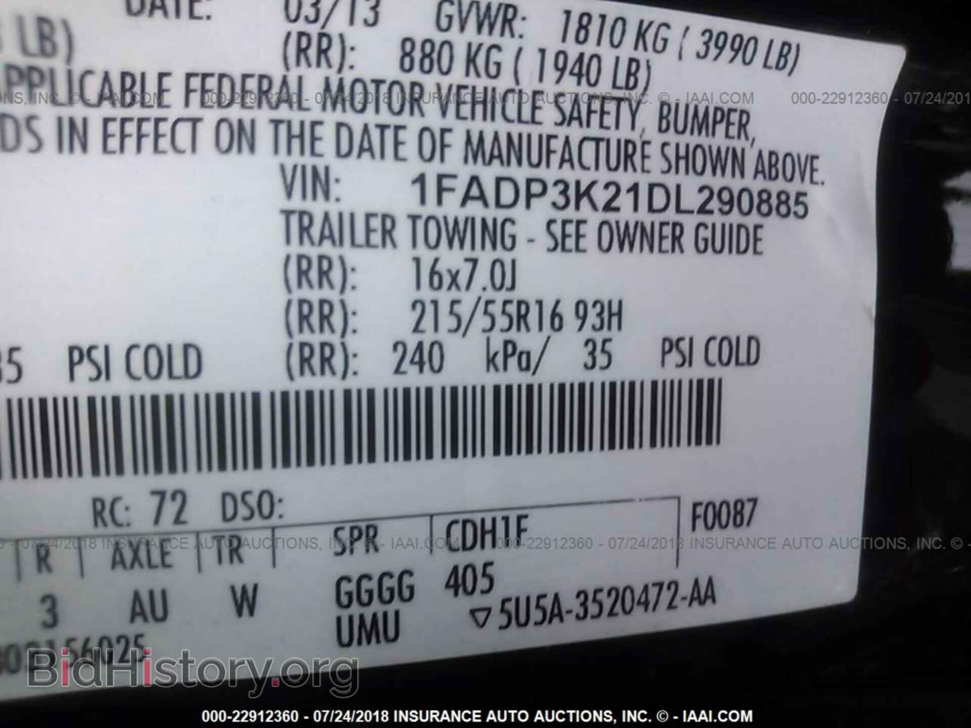 2013 Ford Focus - VIN: 1FADP3K21DL290885 - Photo 9