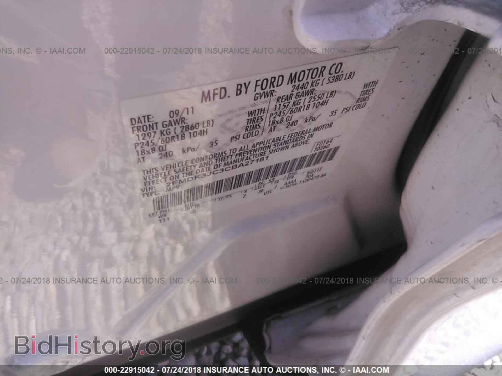 2012 Ford Edge - VIN: 2FMDK3JC3CBA27181 - Photo 9