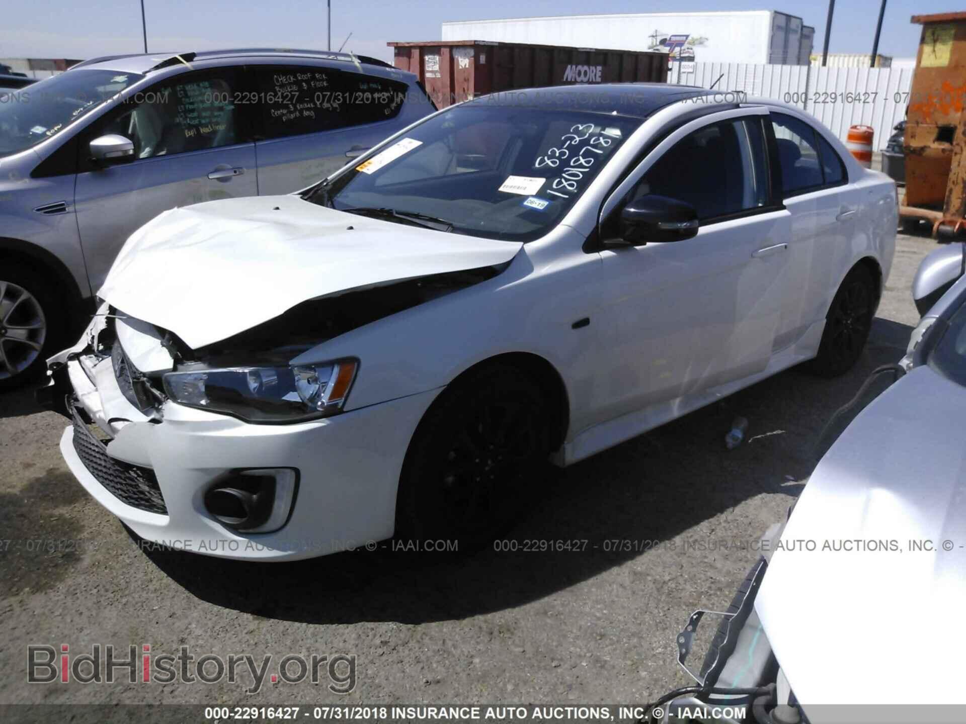 2017 Mitsubishi Lancer - VIN: JA32U2FU7HU011020 - Фото 2