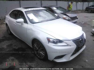 2014 Lexus IS, белый — VIN JTHCF1D27E5013835, IAAI