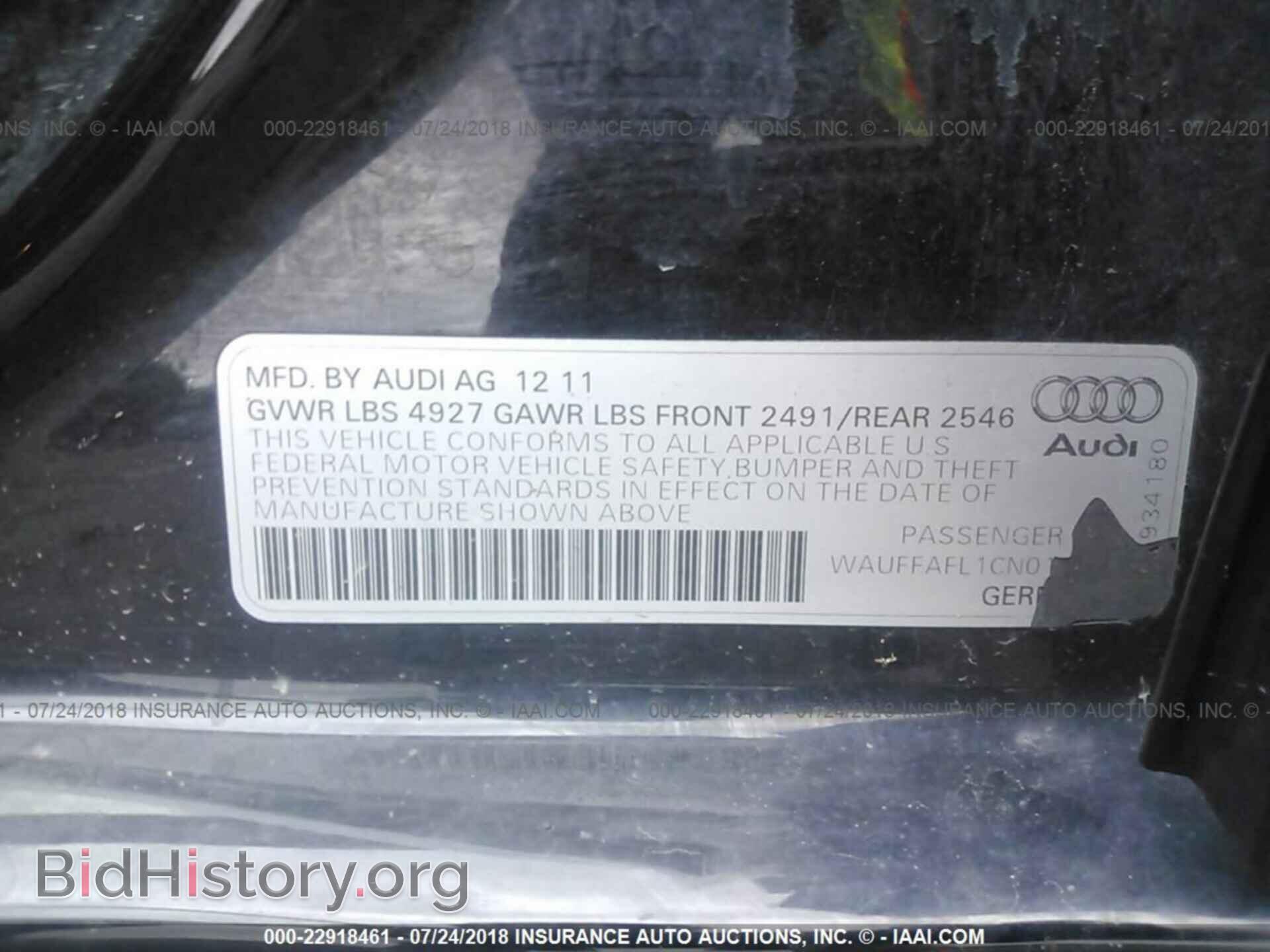 2012 Audi A4 - VIN: WAUFFAFL1CN017183 - Photo 9