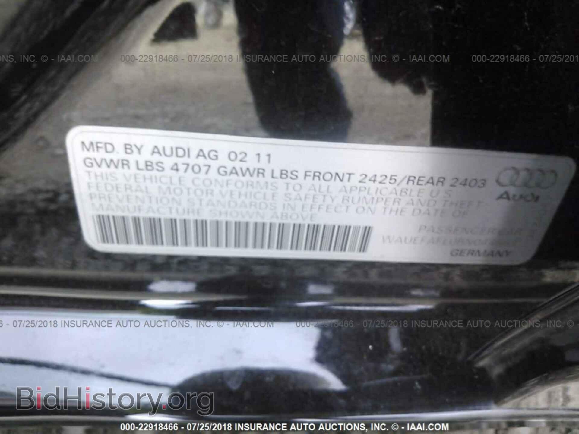 2011 Audi A4 - VIN: WAUEFAFL0BN044563 - Photo 9