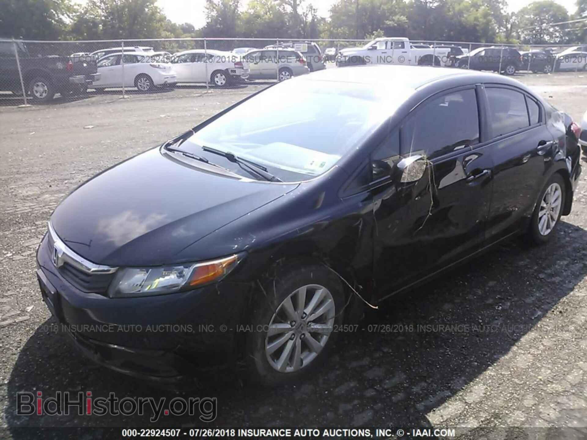 2012 Honda Civic - VIN: 19XFB2F81CE063195 - Фото 2