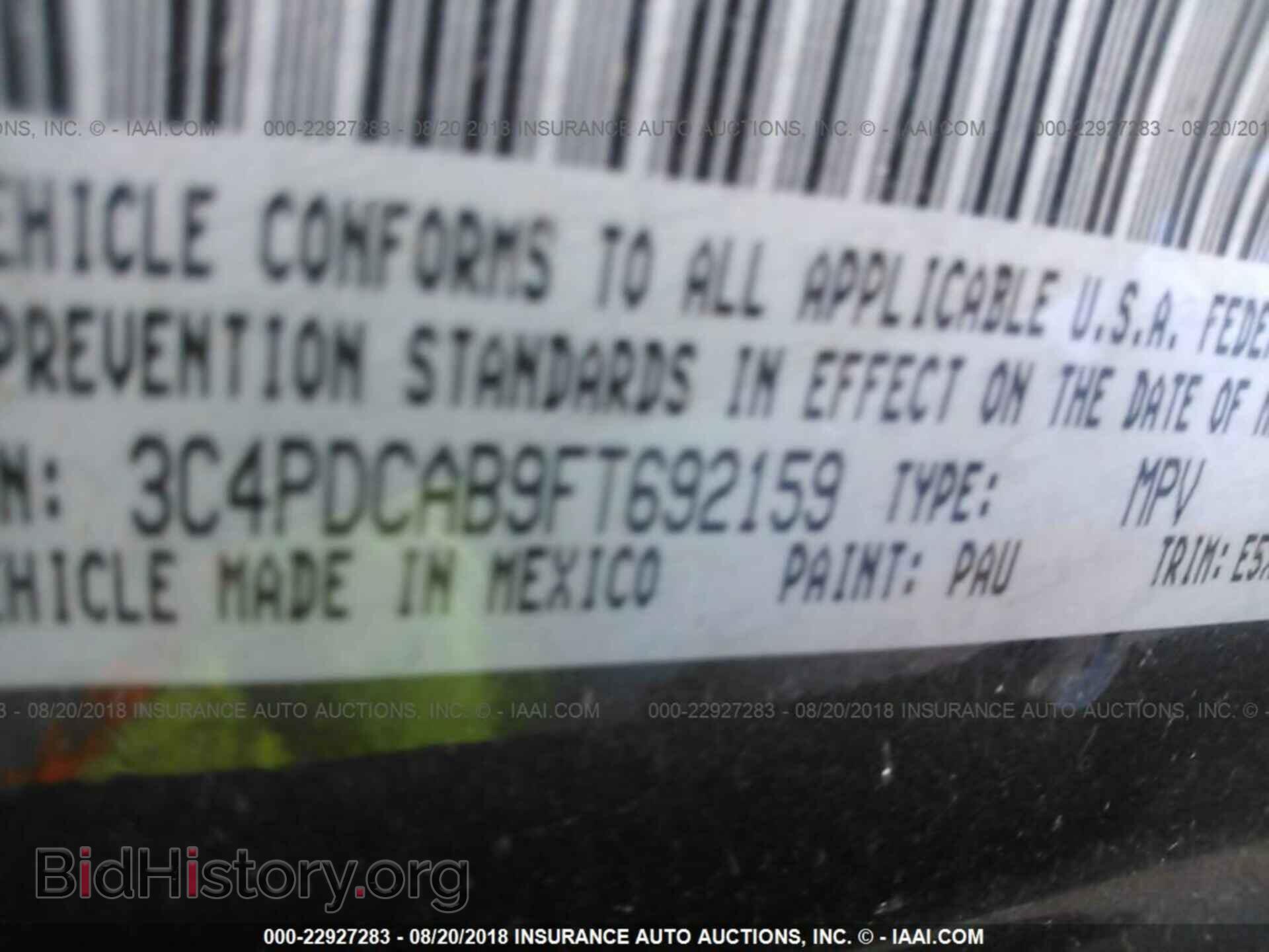 2015 DODGE JOURNEY - VIN: 3C4PDCAB9FT692159 - Photo 9