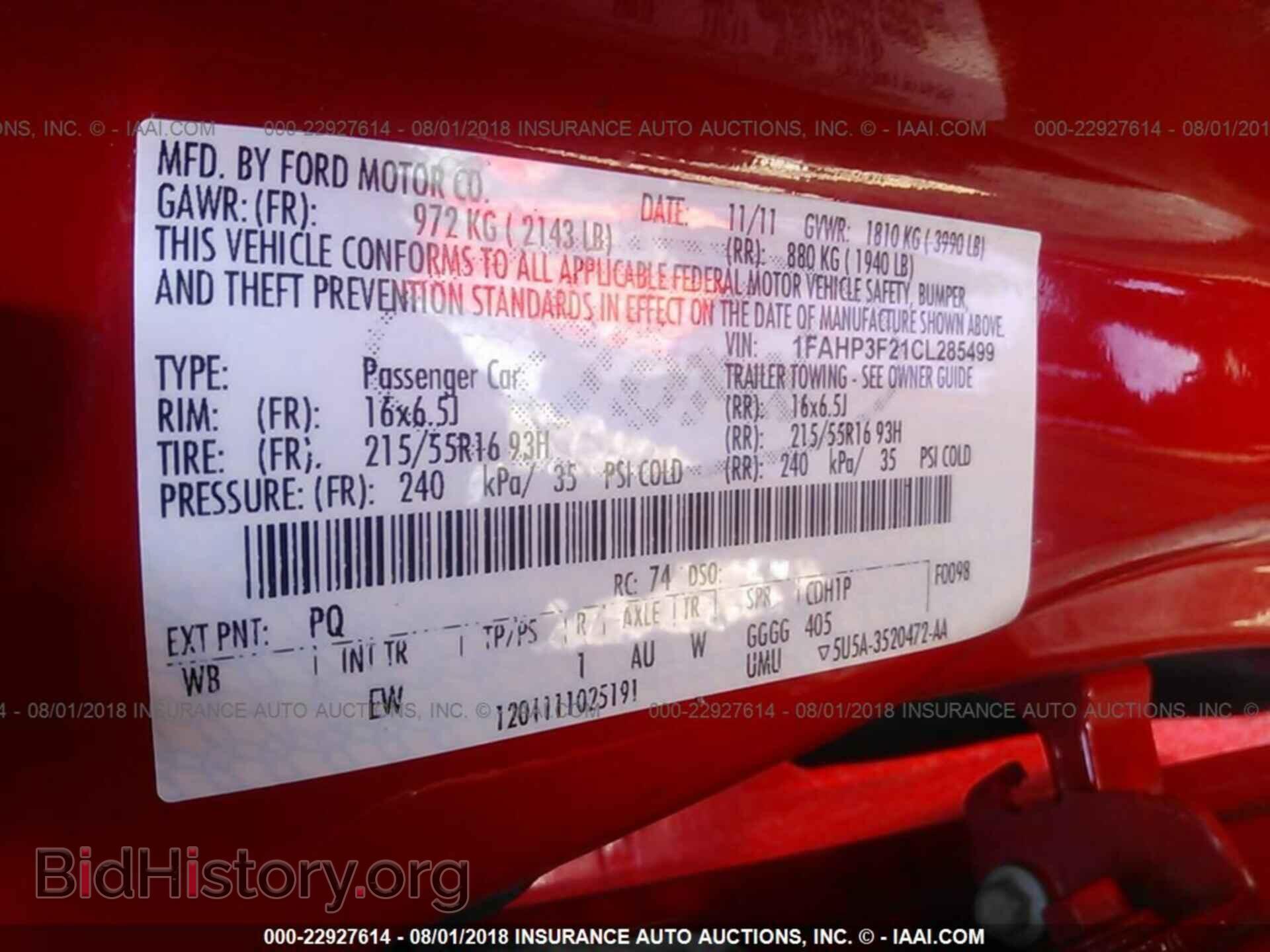 2012 Ford Focus - VIN: 1FAHP3F21CL285499 - Photo 9