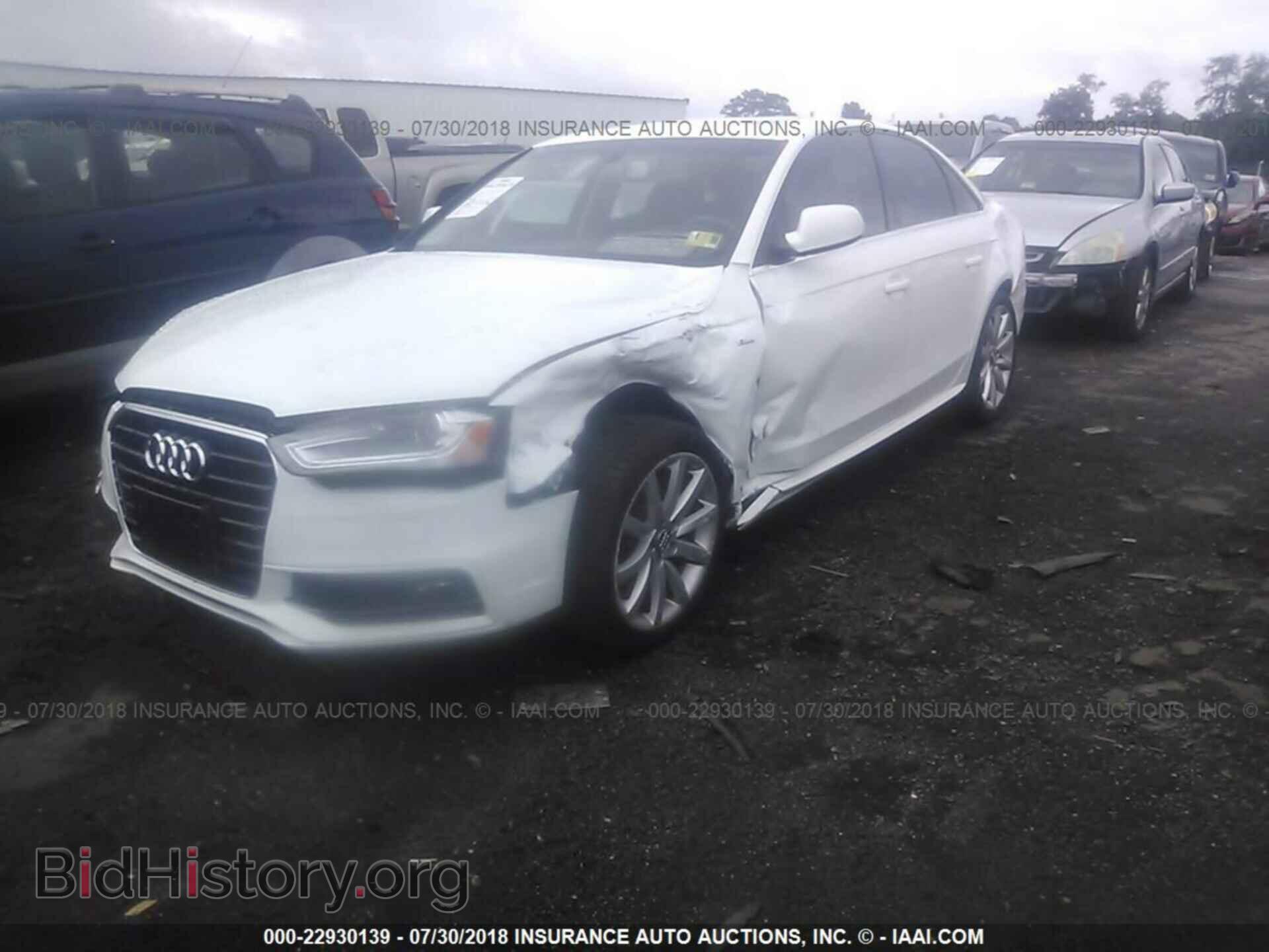 2014 Audi A4 - VIN: WAUBFAFL1EN042019 - Фото 2