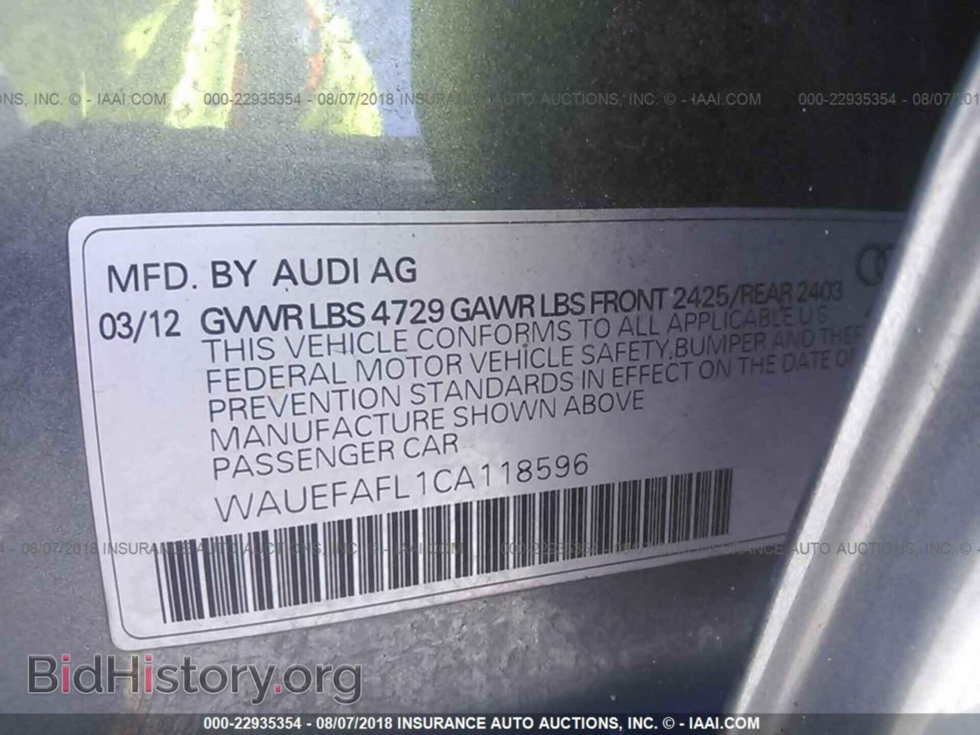 2012 Audi A4 - VIN: WAUEFAFL1CA118596 - Photo 9