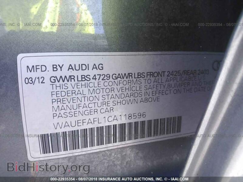 2012 Audi A4 (VIN WAUEFAFL1CA118596) — photo 9 of 10