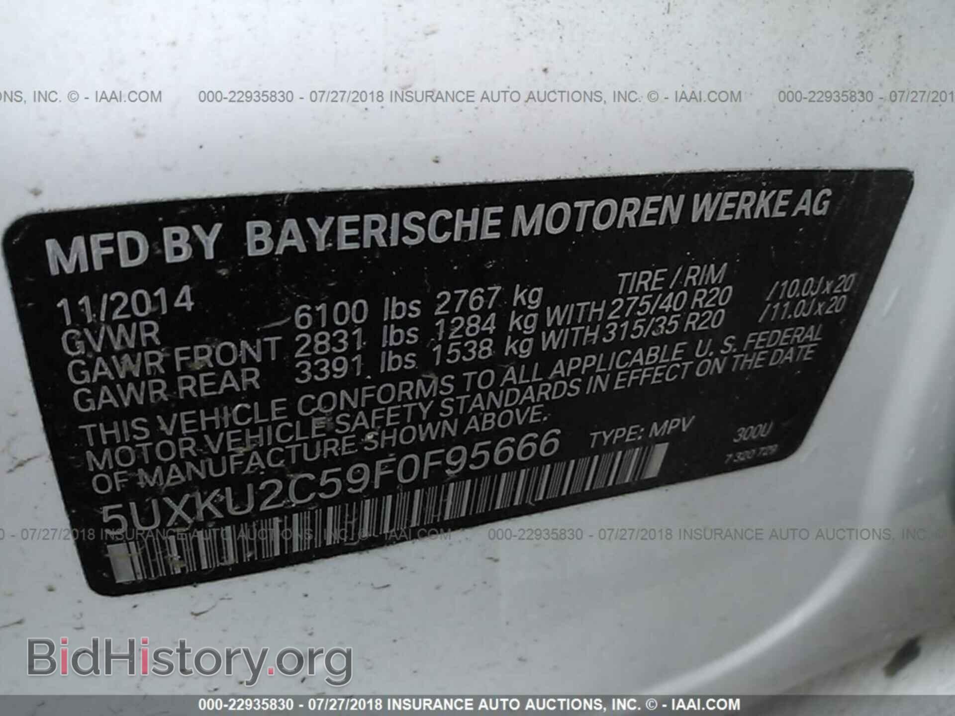2015 Bmw X6 - VIN: 5UXKU2C59F0F95666 - Фото 9