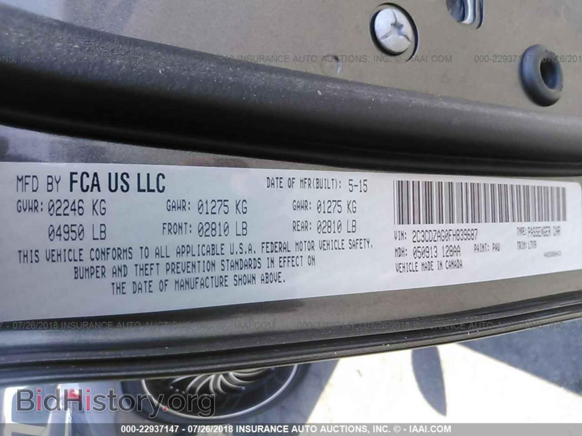 2015 Dodge Challenger - VIN: 2C3CDZAG0FH839687 - Photo 9