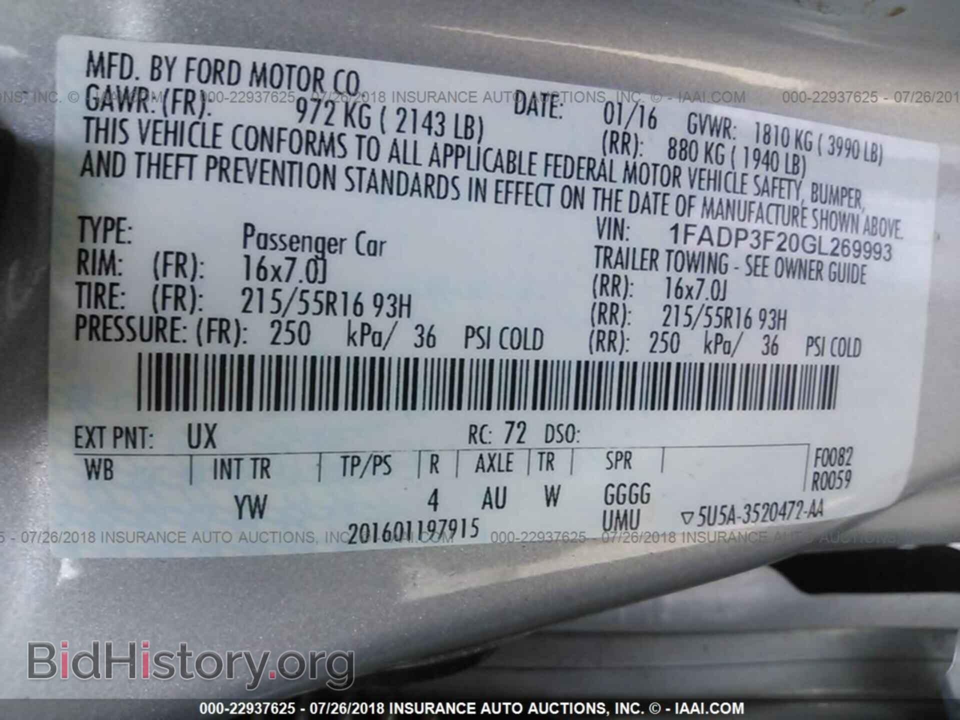 2016 Ford Focus - VIN: 1FADP3F20GL269993 - Photo 9