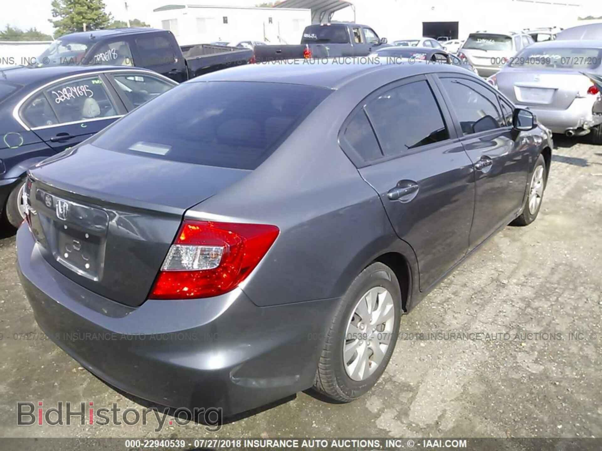 2012 Honda Civic - VIN: 2HGFB2F54CH577117 - Фото 4