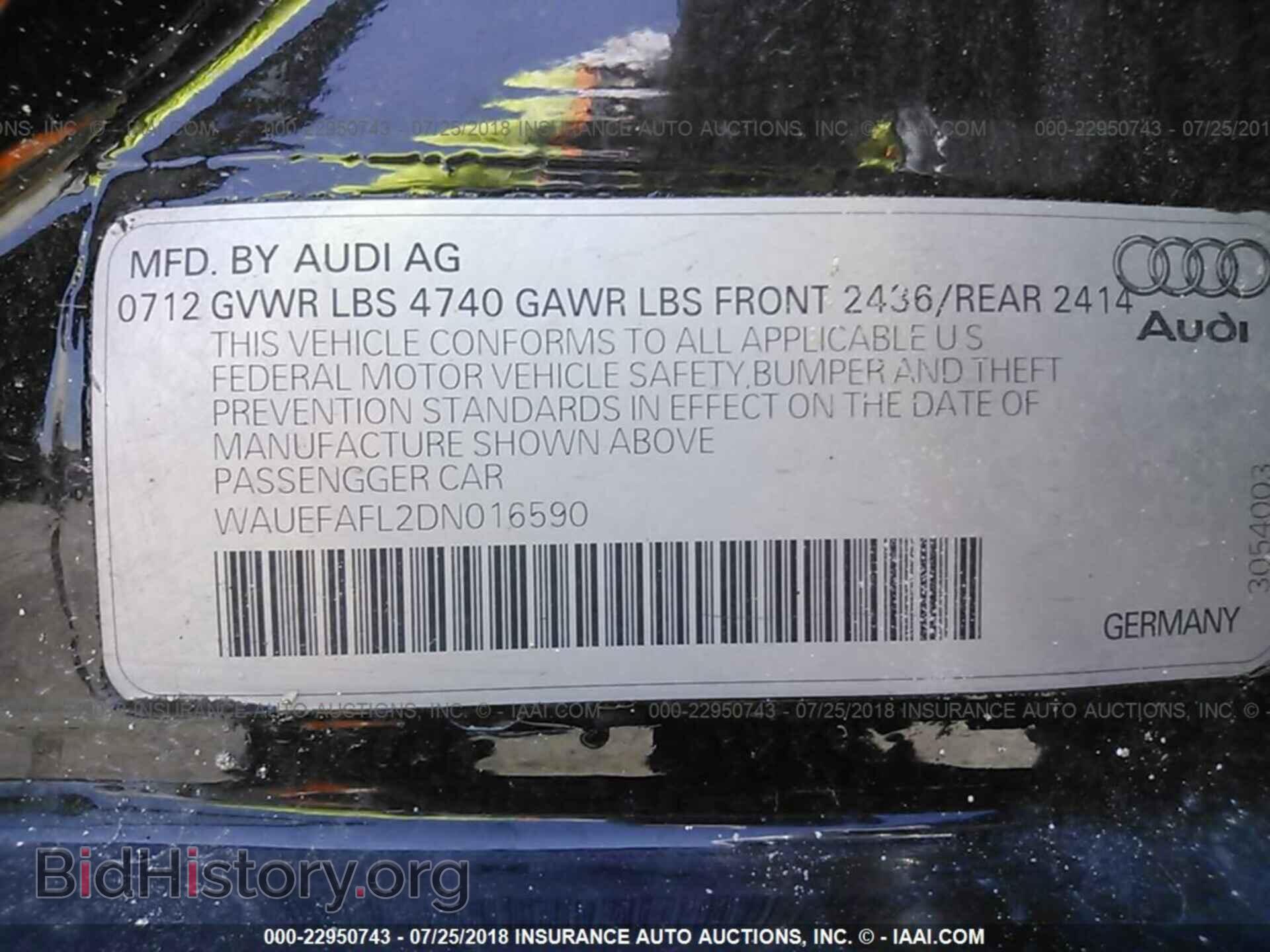 2013 Audi A4 - VIN: WAUEFAFL2DN016590 - Photo 9