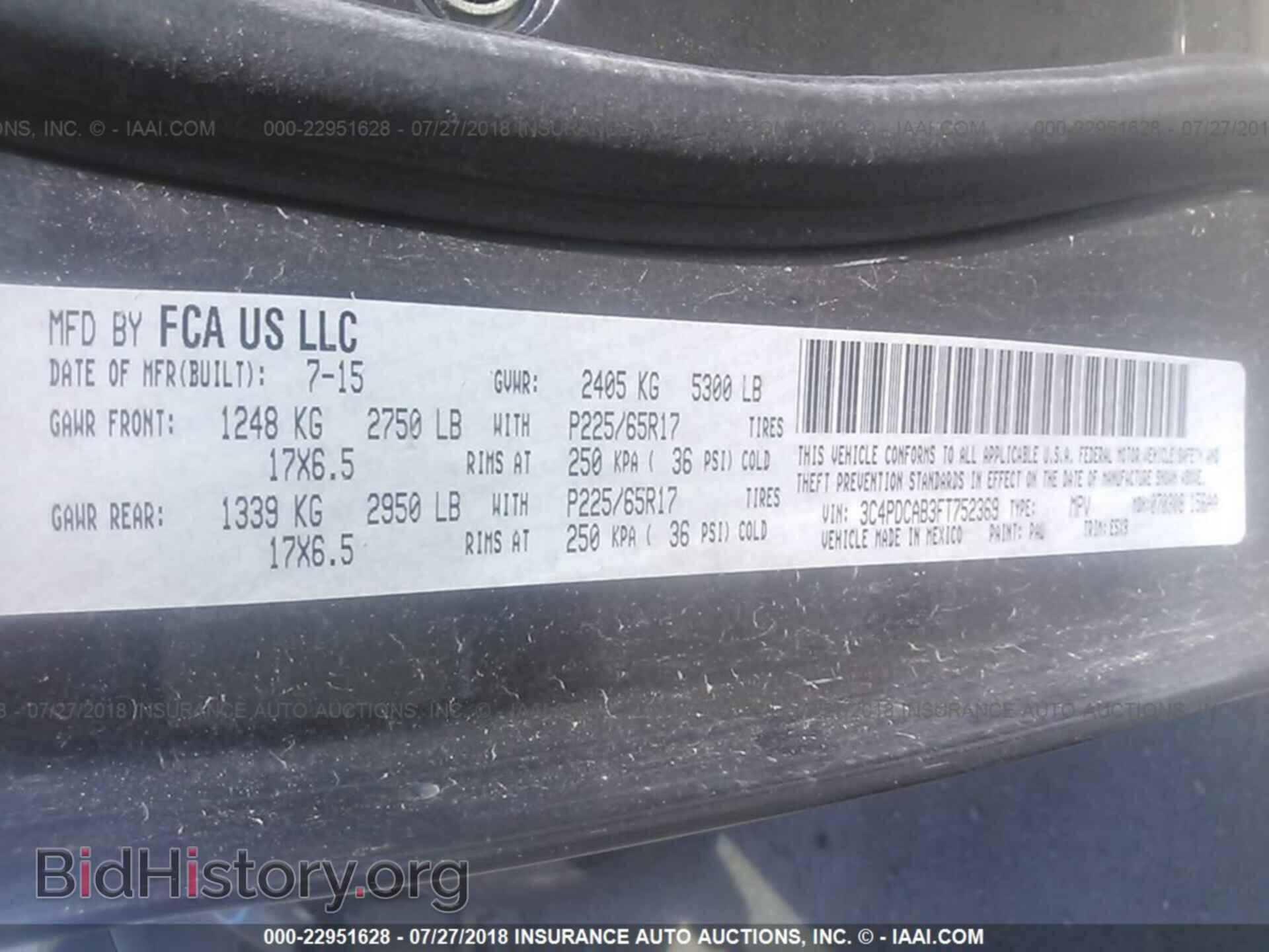2015 Dodge Journey - VIN: 3C4PDCAB3FT752369 - Photo 9