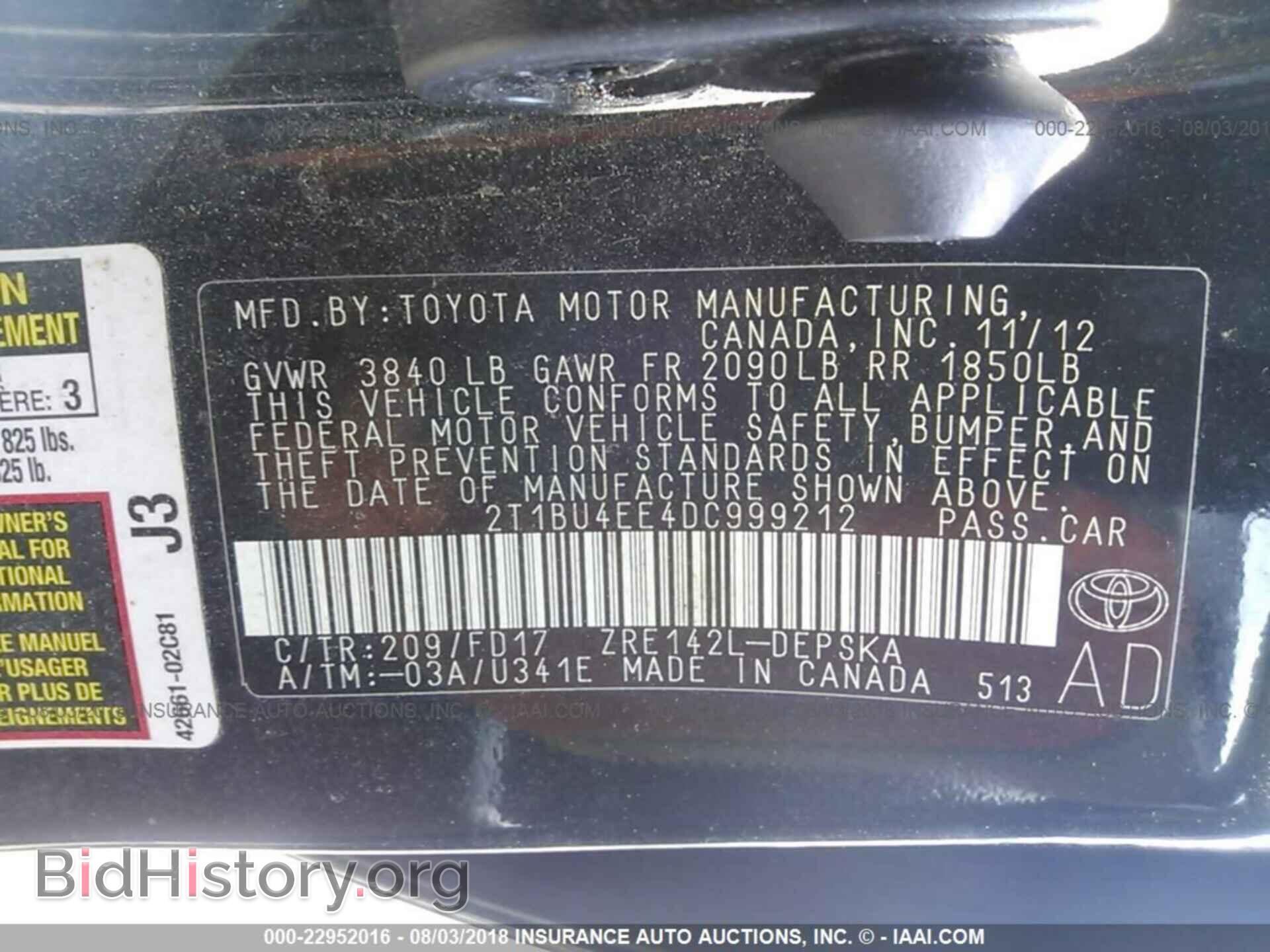 2013 Toyota Corolla - VIN: 2T1BU4EE4DC999212 - Photo 9