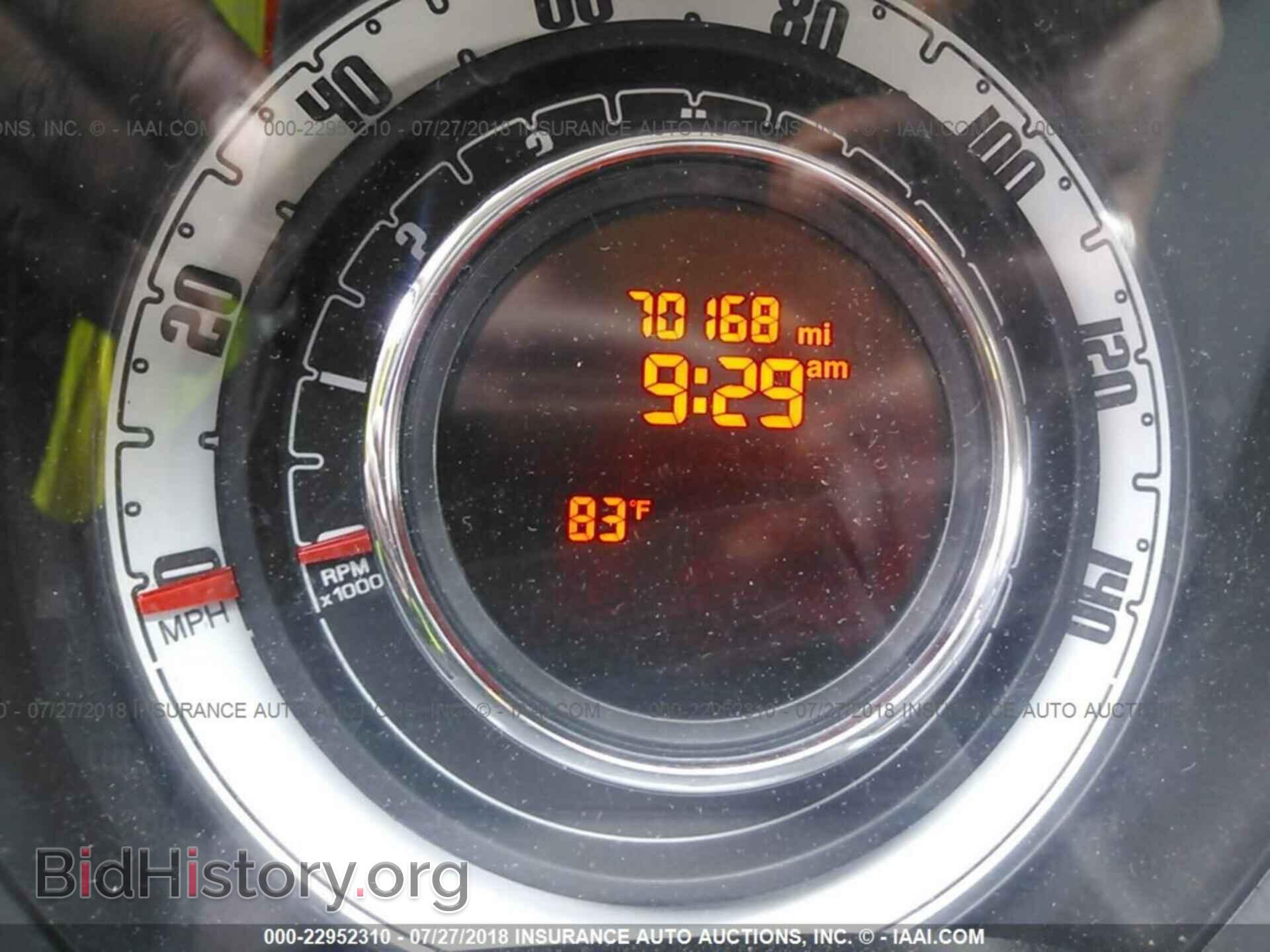 2012 Fiat 500 - VIN: 3C3CFFAR1CT385284 - Фото 7
