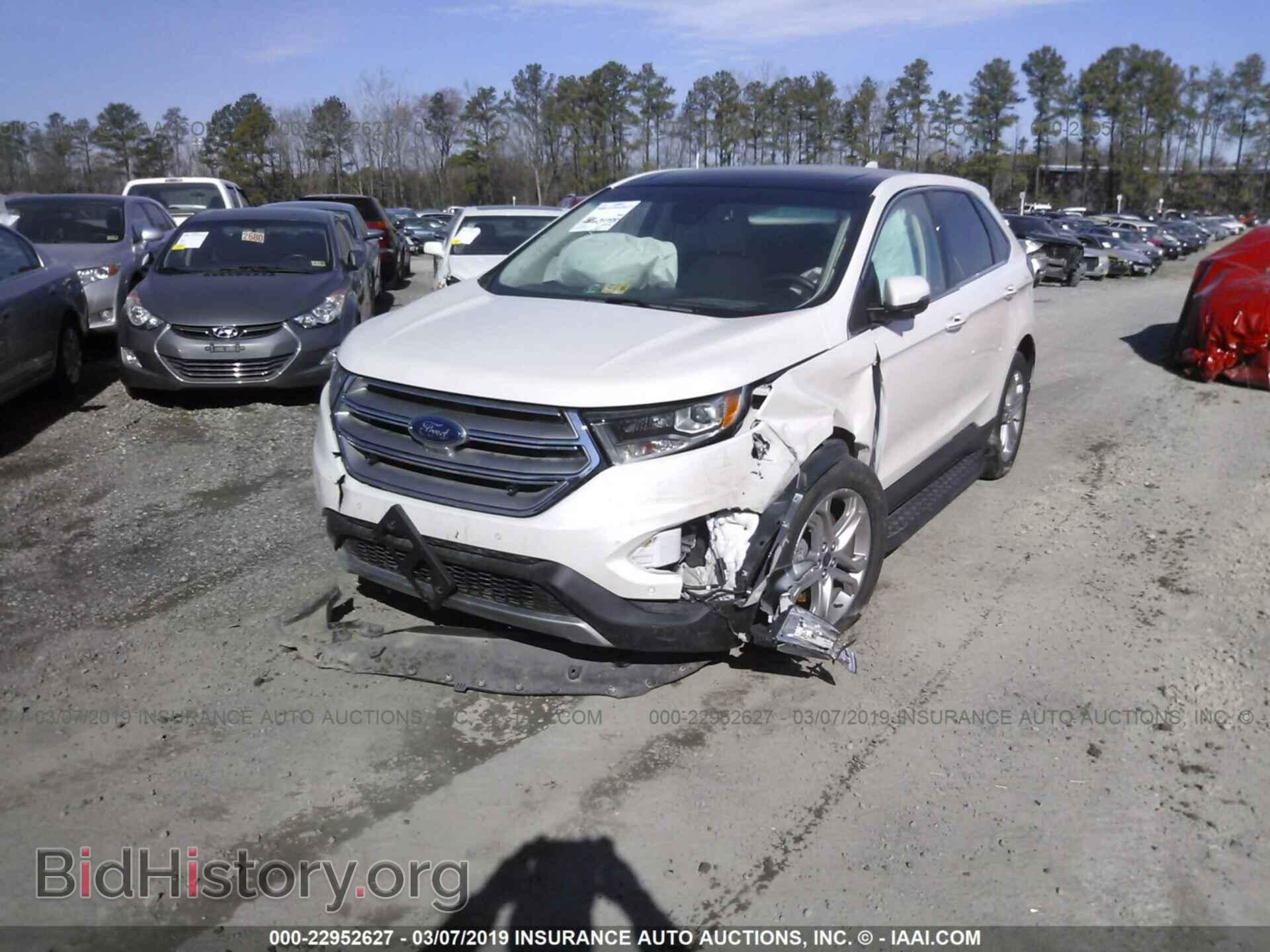 2015 FORD EDGE - VIN: 2FMPK4K91FBC16373 - Фото 2