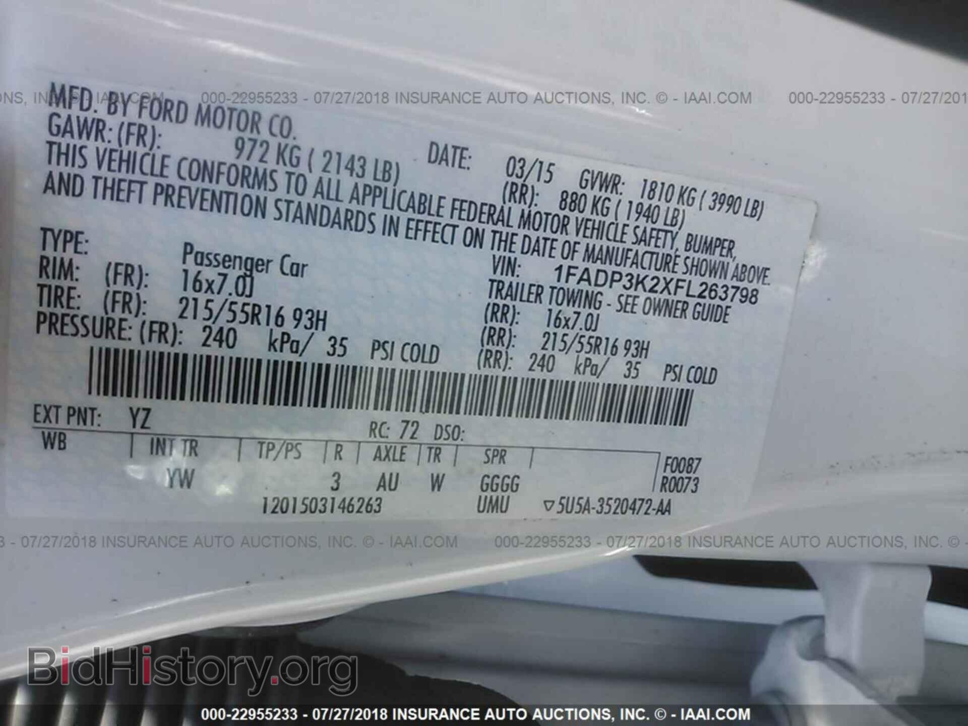 2015 Ford Focus - VIN: 1FADP3K2XFL263798 - Photo 9