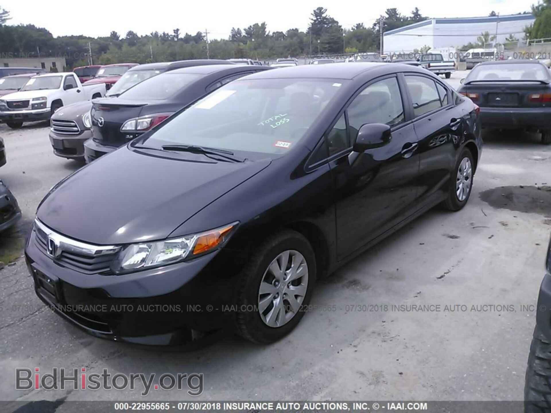 2012 Honda Civic - VIN: 2HGFB2F59CH334337 - Фото 2
