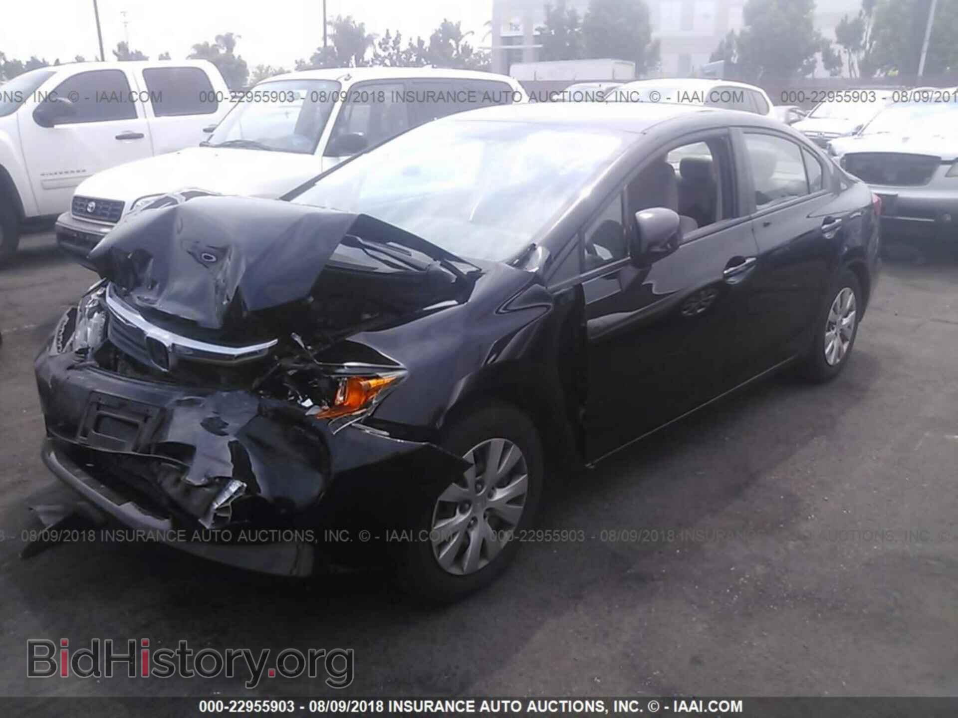 2012 Honda Civic - VIN: 19XFB2F51CE345925 - Фото 2