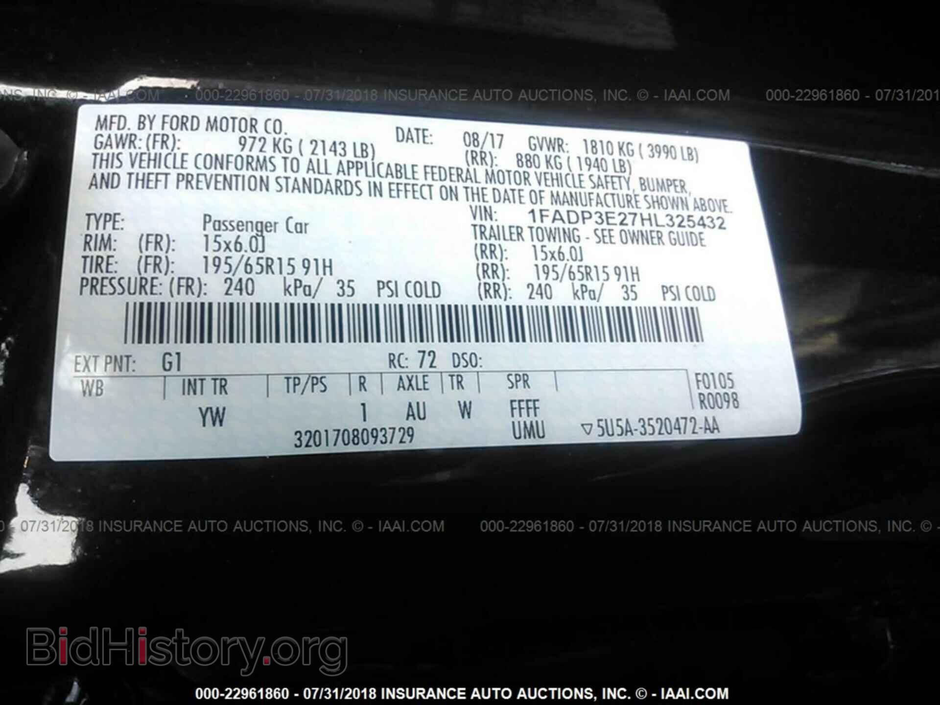 2017 Ford Focus - VIN: 1FADP3E27HL325432 - Фото 9