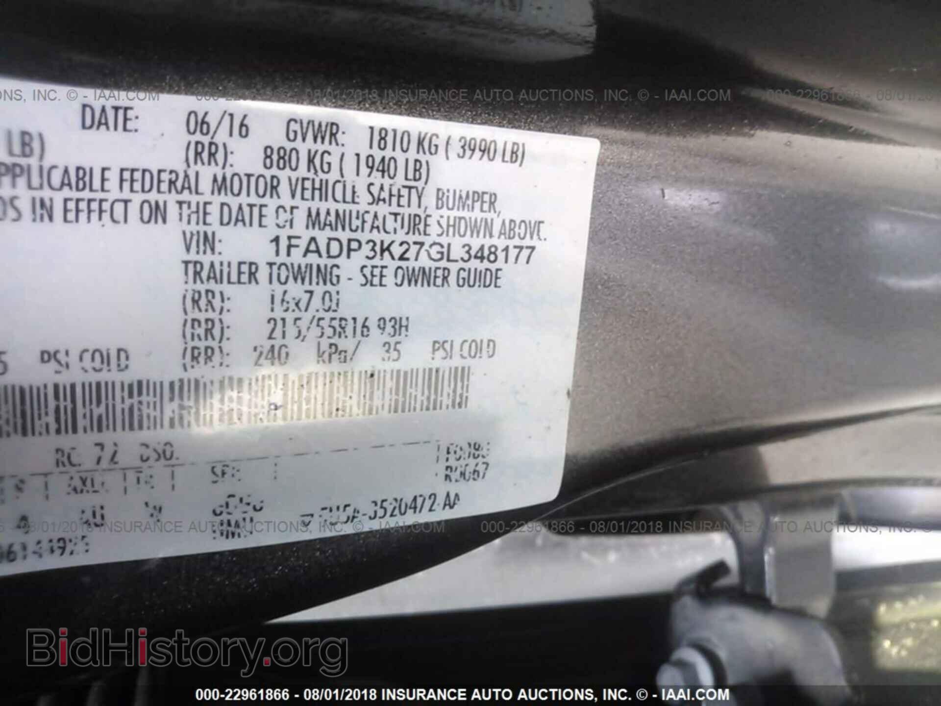 2016 FORD FOCUS - VIN: 1FADP3K27GL348177 - Photo 9