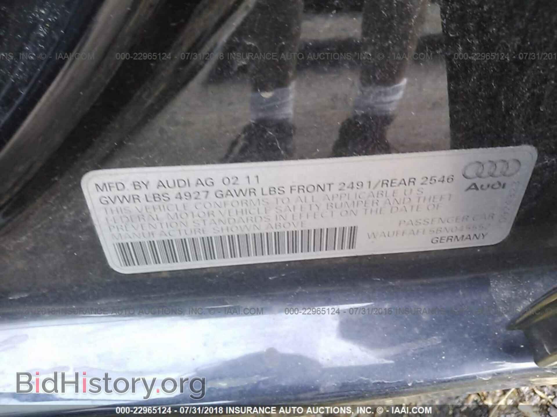 2011 Audi A4 - VIN: WAUFFAFL5BN045552 - Photo 9