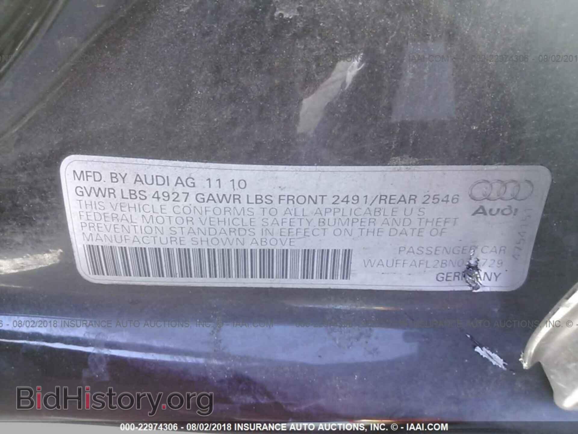 2011 Audi A4 - VIN: WAUFFAFL2BN033729 - Photo 9