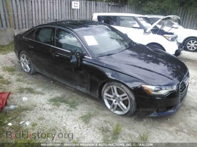 2014 Audi A6, черный — VIN WAUDFAFC1EN024659, IAAI