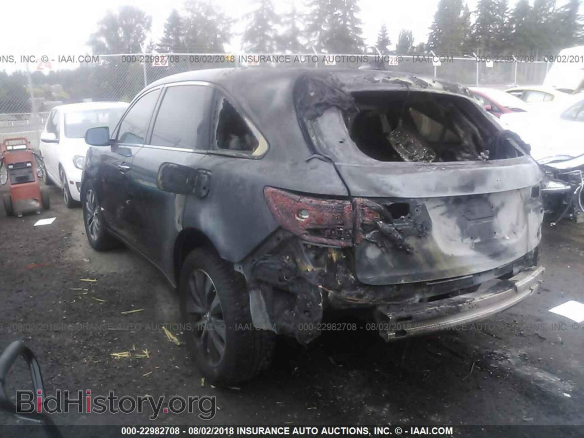 2014 Acura Mdx - VIN: 5FRYD4H4XEB015859 - Фото 3