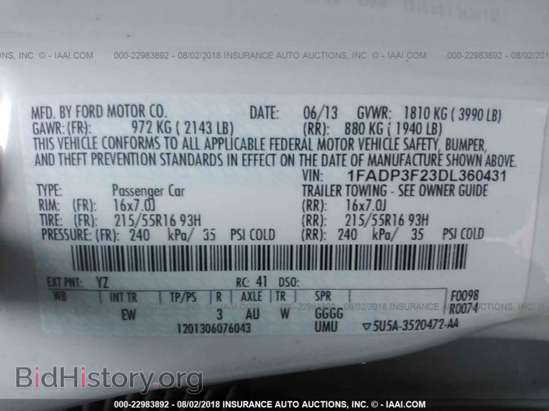 2013 Ford Focus - VIN: 1FADP3F23DL360431 - Фото 9