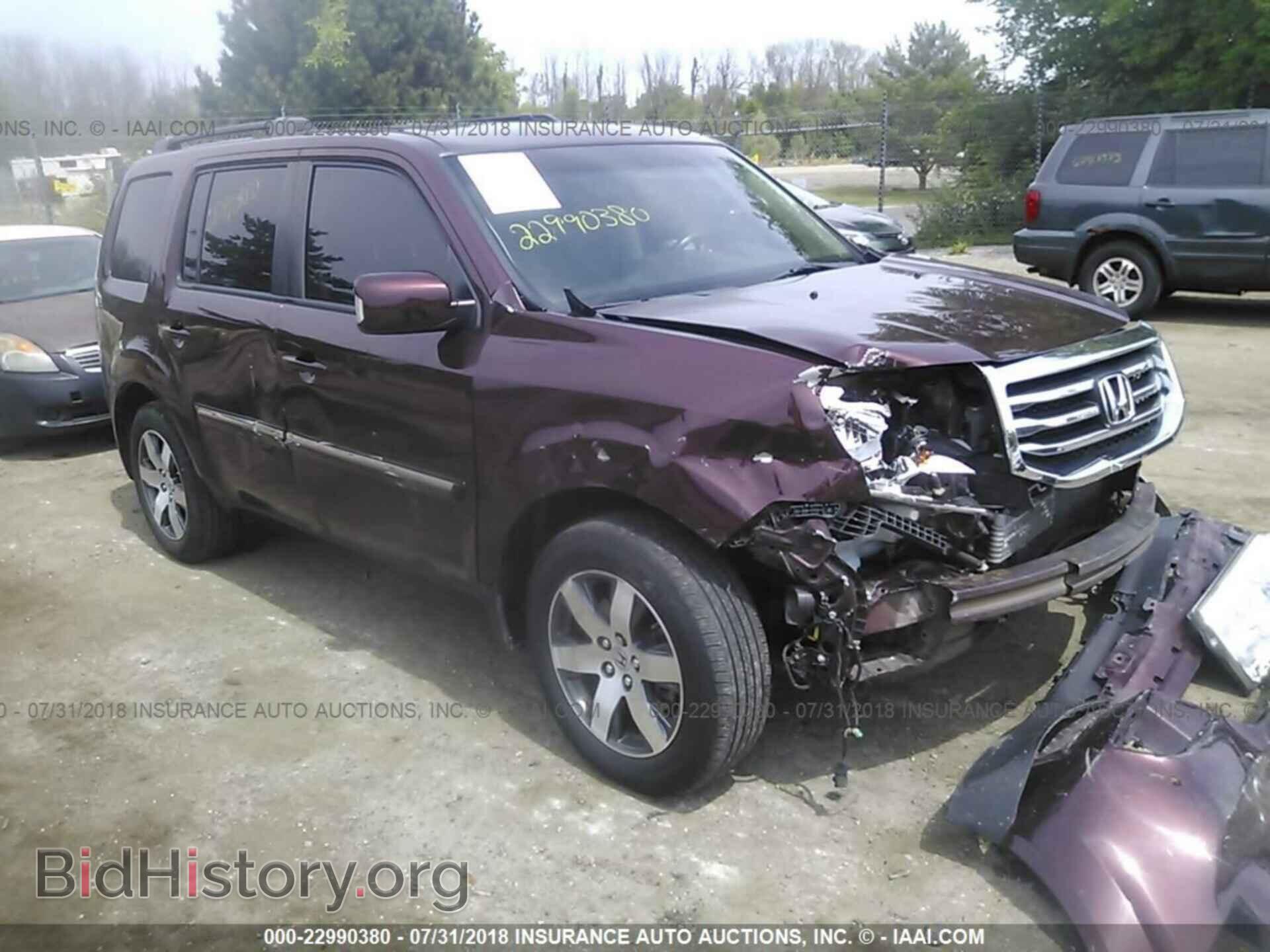 Фотография 5FNYF4H95CB019807 - Honda Pilot 2012