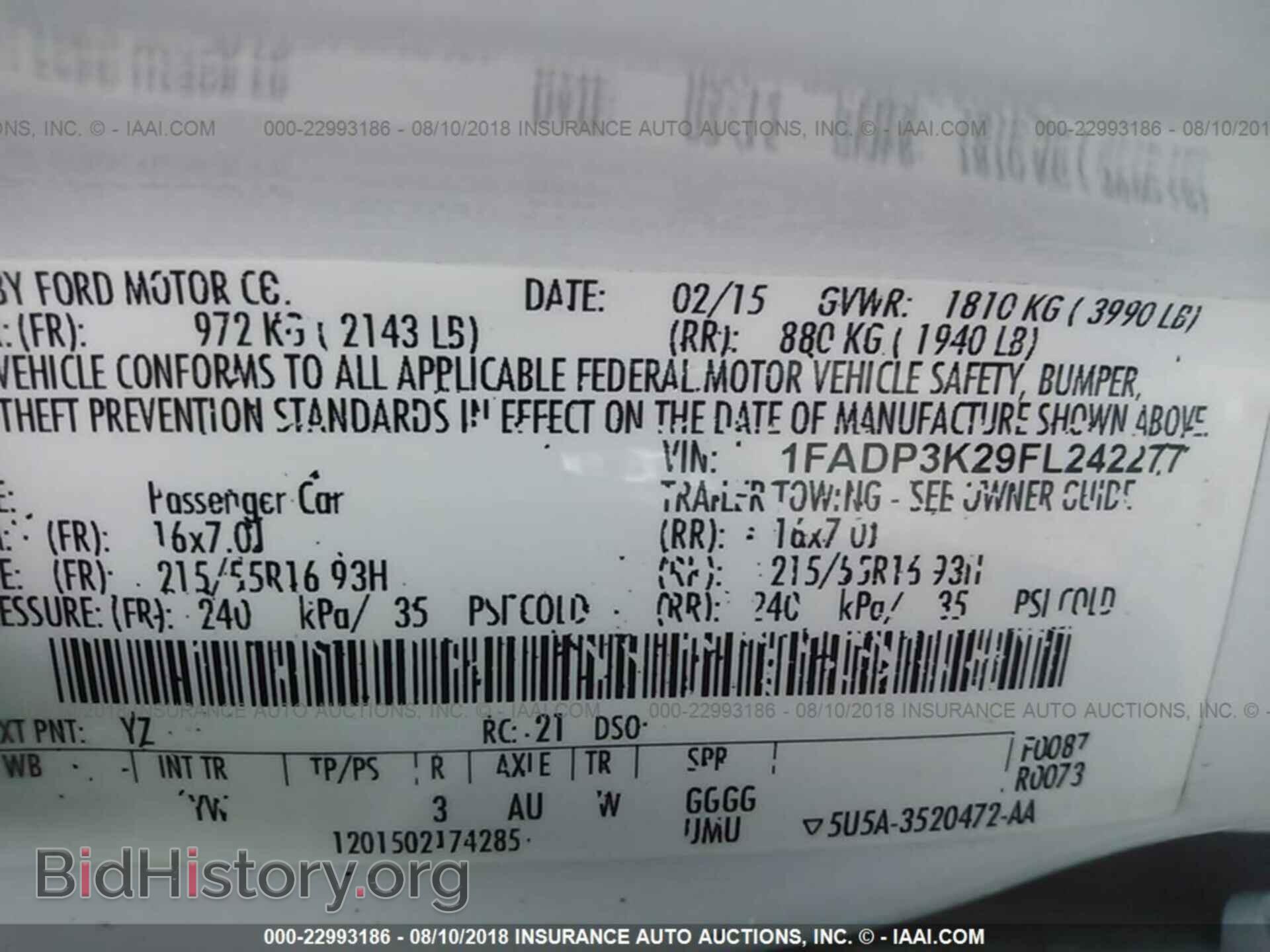 2015 Ford Focus - VIN: 1FADP3K29FL242277 - Photo 9