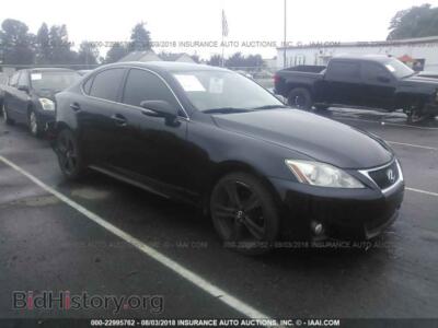 2012 Lexus IS, черный — VIN JTHBF5C25C5167445, IAAI