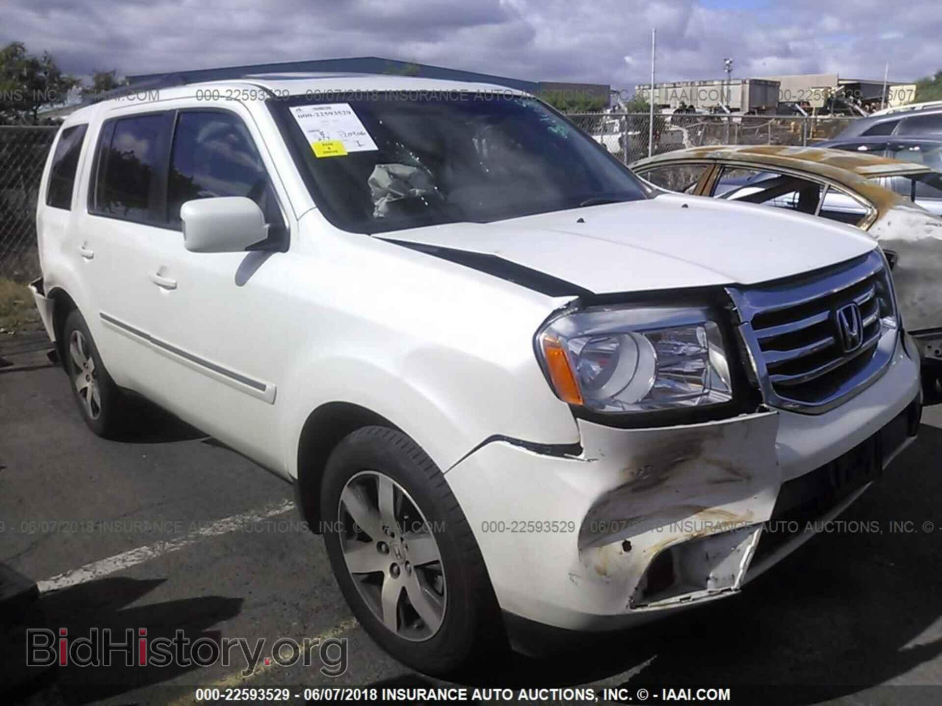 Photo 5FNYF3H92CB034372 - HONDA PILOT 2012