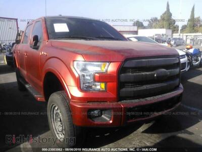 2015 Ford F150, красный — VIN 1FTEW1CF2FKE64530, IAAI