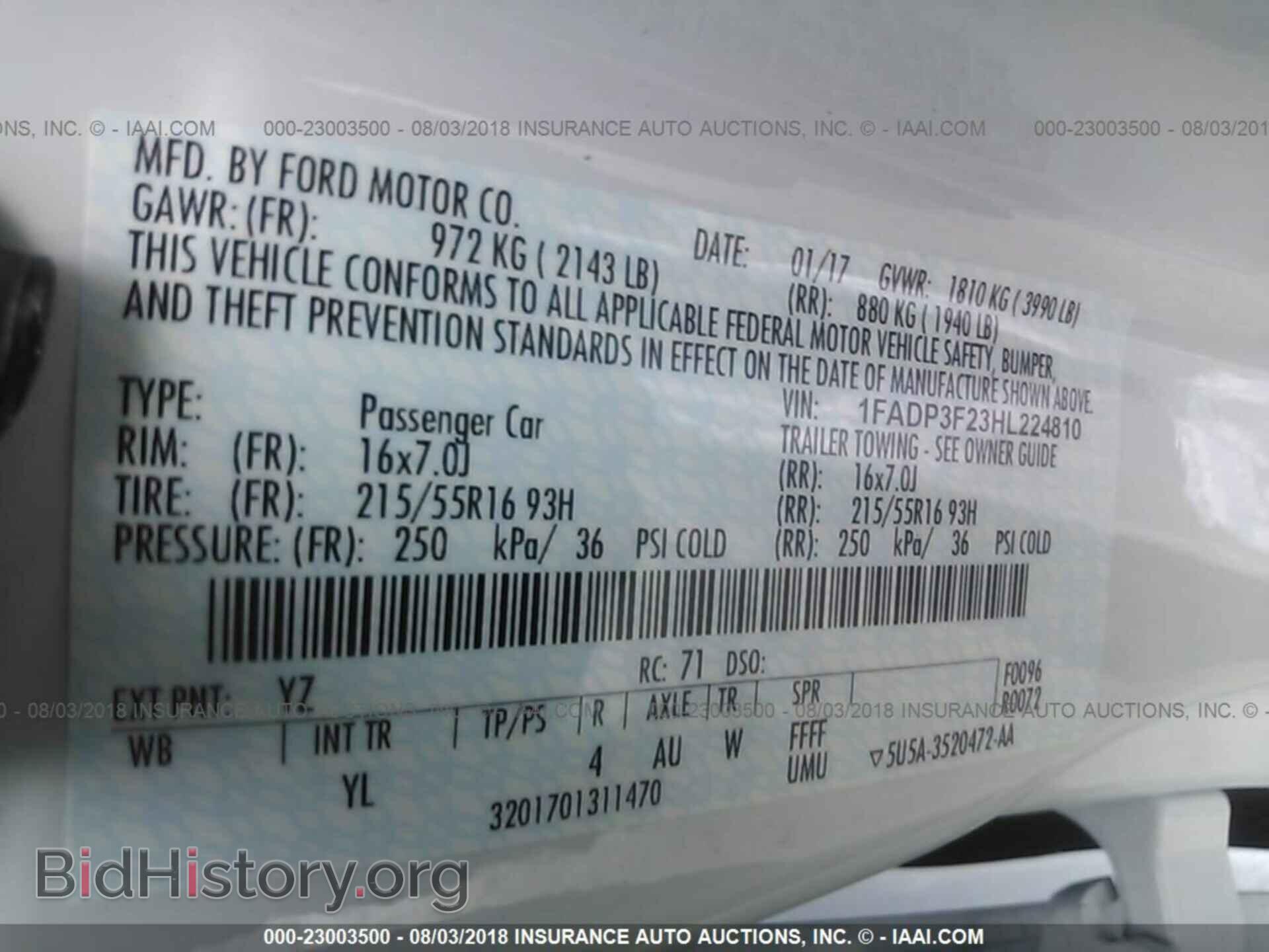 2017 Ford Focus - VIN: 1FADP3F23HL224810 - Photo 9
