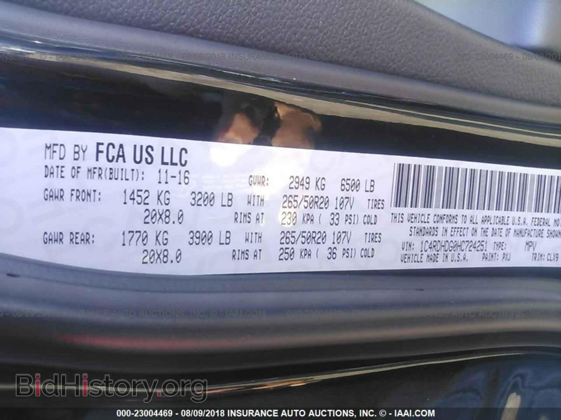 2017 Dodge Durango - VIN: 1C4RDHDG0HC724251 - Фото 9